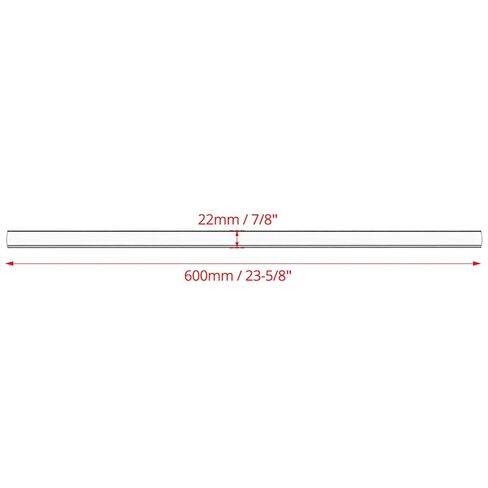 QWORK Acrylic Dowel Rod, 2 Pack 7/8" W x 24" L Clear Acrylic Round Rods for DIY Projects in Saudi Arabia