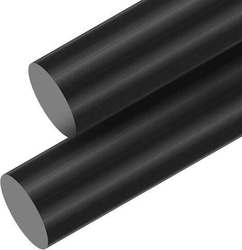 2pcs 1.5 × 12 بوصة قضبان كوبوليمر أسود مستدير أسود ، قضبان بلاستيكية طويلة ، شريط بلاستيكي للبطبات ، DIY ، الفواصل in Kuwait