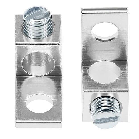 Qwork Qwork Aluminium Aluminium Mechanical Lugs ، العروة الميكانيكية الطرفية ، مجموعة من 50 ، مطلي بالقصدير مع بنية منخفضة المقاومة عالية القوة in Kuwait