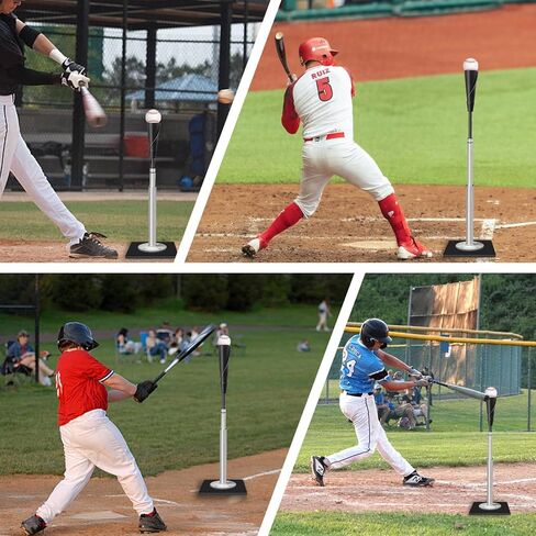 Batting Tee for Baseball,Height Adjustable Baseball Tee for Hitting,Portable Baseball Tee with Rubber Top,Heave Duty Baseball Tees for Hitting,Baseball Softball Batting Tee for Adults in Saudi Arabia