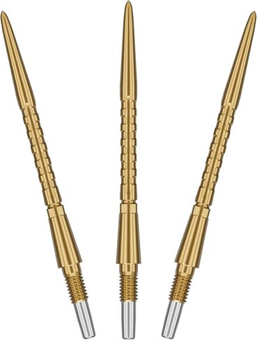 TARGET Darts Swiss Point Storm Dart Points, Surge (3 Pack Set of Tips) 26MM/30MM/35MM – Gold/Silver/Black | Change Dart Points, Swiss Storm Points, Professional Darts Accessories in Saudi Arabia