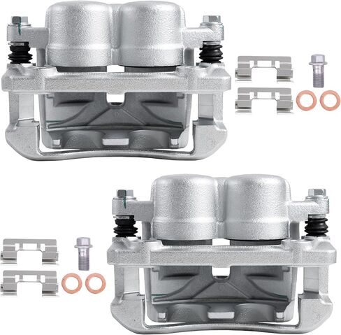 2PCS Front Disc Brake Caliper Assembly w/Bracket Compatible for Ford F-150 2012-2016 Lobo 2011-2013 Driver and Passenger Side 18B5404 18B5405 in Saudi Arabia