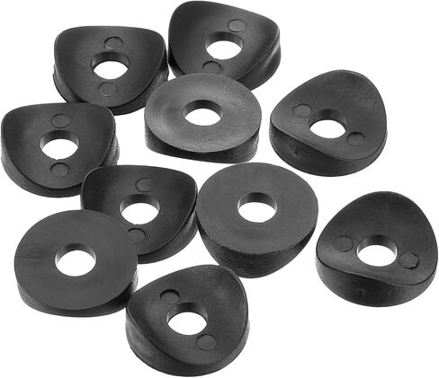 uxcell 10Pcs 8 x 25 x 3mm Plastic Round Washers, Spring Deck Washers, Concave Washer Spacer Hardware Machine Fastener for Secure Fixing and Assembly, Black in Saudi Arabia
