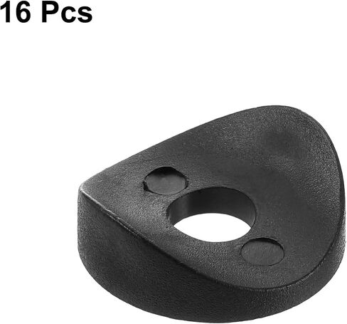 uxcell 10Pcs 8 x 25 x 3mm Plastic Round Washers, Spring Deck Washers, Concave Washer Spacer Hardware Machine Fastener for Secure Fixing and Assembly, Black in Saudi Arabia