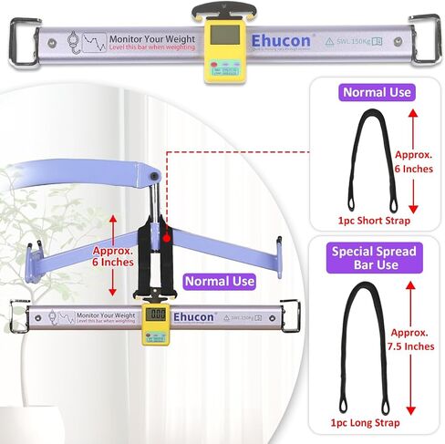 Universal Lift Scale for Patient,Digital Patient Weight Scale with Universal Connecting Kit for Home use and Care Centers- Compatible with Most Lifts,Maximum Weight 330lb in Saudi Arabia