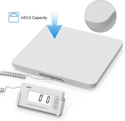 Medical Digital Floor Scale,440lbs/1oz Ultra-Thin, Lightweight and Portable Medical Grade Scales for Home, Hospital and Physician Use,with an Easy-to-Read Digital LCD Display,White in Kuwait