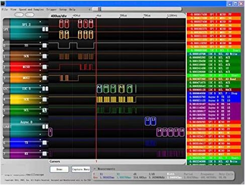 جهاز محلل منطق USB مع EMI Ferrite Ring Cable USB 24MHz 8ch 24MHz 8 Channel Uart IIC SPI Debug in Saudi Arabia