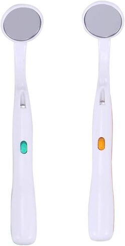 مرآة مع ضوء LED لفحص الأسنان ، مرآة مضادة للطفر للرعاية عن طريق الفم ، أداة التفتيش المضاءة 5.86 بوصة البلاستيك in Saudi Arabia