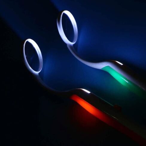 مرآة مع ضوء LED لفحص الأسنان ، مرآة مضادة للطفر للرعاية عن طريق الفم ، أداة التفتيش المضاءة 5.86 بوصة البلاستيك in Saudi Arabia