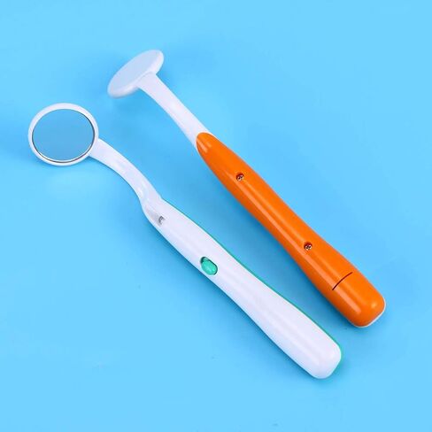 مرآة مع ضوء LED لفحص الأسنان ، مرآة مضادة للطفر للرعاية عن طريق الفم ، أداة التفتيش المضاءة 5.86 بوصة البلاستيك in Saudi Arabia