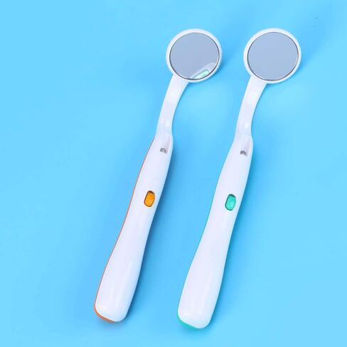 مرآة مع ضوء LED لفحص الأسنان ، مرآة مضادة للطفر للرعاية عن طريق الفم ، أداة التفتيش المضاءة 5.86 بوصة البلاستيك in Saudi Arabia