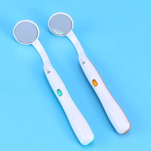 مرآة مع ضوء LED لفحص الأسنان ، مرآة مضادة للطفر للرعاية عن طريق الفم ، أداة التفتيش المضاءة 5.86 بوصة البلاستيك in Saudi Arabia