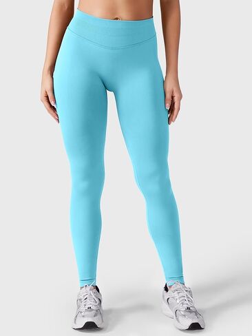 HIGORUN Women Workout Impact Leggings Scrunch Butt Lifting Gym Yoga Seamless Booty Leggings in Kuwait