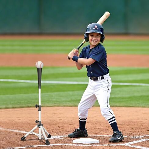 Tee Baseball Batting Tee Softball Tee Travel Travel Teet Tee ، ارتفاع سهل التعديل ، حامل ثلاثي القوائم مستقر in Kuwait
