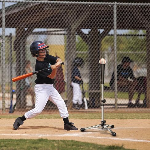 Tee Baseball Batting Tee Softball Tee Travel Teeat Tee ، ارتفاع قابل للتعديل سهل ، حامل ثلاثي القوائم مستقر (Tee Baseball ، Hue Steel) in Kuwait