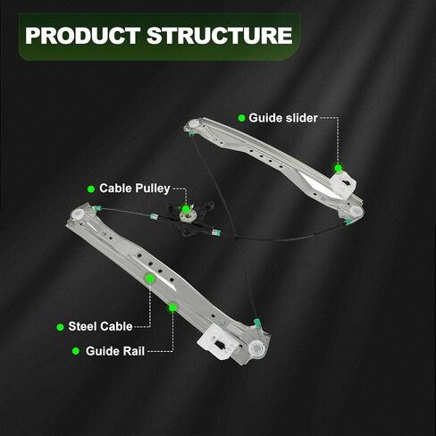 SCITOO Front Right Power Window Regulator Motor Fit for 2008-2016 for Chrysler Town & Country,2008-2020 for Dodge for Grand Caravan,2012 for Land Rover for Range Rover Sport,742-943 in Saudi Arabia