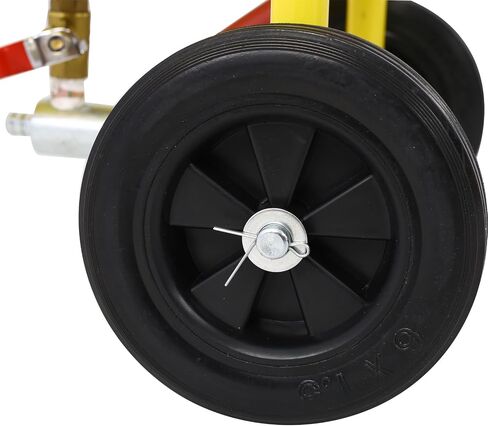 10 Gallon Pot Sandblaster with 125 PSI Pressure, Complete Kit for Paint and Rust Removal, Yellow Steel Construction in Saudi Arabia