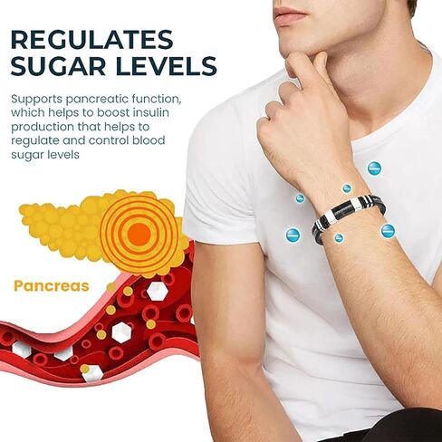 Randarch Titanium Wristband ، Oveallgo Apus ion العلاجية Lympunclog Titanium Titanium Wristband قابل للتعديل اللمفاوي القابل للتعديل in Saudi Arabia