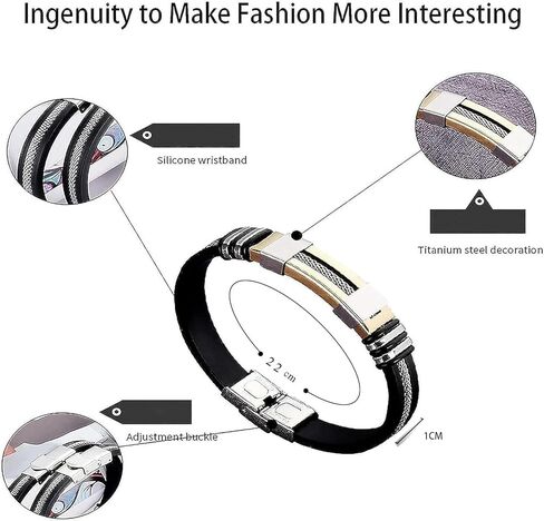 Randarch Titanium Wristband ، Oveallgo Apus ion العلاجية Lympunclog Titanium Titanium Wristband قابل للتعديل اللمفاوي القابل للتعديل in Saudi Arabia
