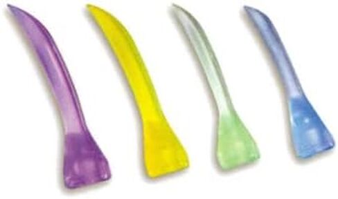 100/Bx Dental Wedges Disposable Plastic WG-A Plastic Accuwedges 4 Sizes Assorted Collor in Purple Green Yellow & Blue in Saudi Arabia