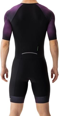 MY KILOMETRE Men’s Triathlon Suits Short Sleeve Tri Suit Racing Triathlon Suit – Quick Dry, Padded, Zipper Pocket in Saudi Arabia
