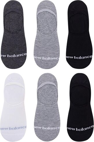New Balance Unisex Performance Flat Knit Liner 12 Pair Pack, Black, Medium in Saudi Arabia