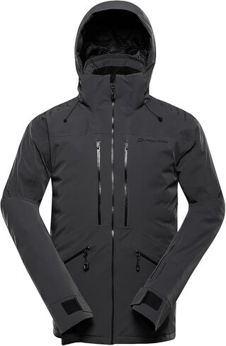 ALPINE PRO Men's Premium PTX Waterproof Windproof Thermal 3-Layer Hooded Ski Jacket for Sonwsports Snowboarding Skiing in Kuwait
