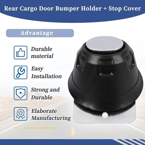 Rear Bumper Outer Support Rear Door Reinforcement Holder Bumper Secure BK3Z-61247A64-C Compatible with Ford Transit-150 250 350 350 HD 2015-2019 Rear Doors Buffer Stopper Magnet in Saudi Arabia