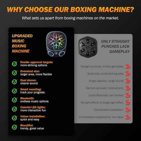 2025 Music Boxing Training Machine for Adults Fitness Equipment Durable Dummy Punching Bag Boxing Machine - Large in Kuwait