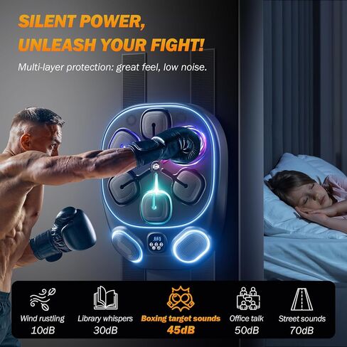 2025 Music Boxing Training Machine for Adults Fitness Equipment Durable Dummy Punching Bag Boxing Machine - Large in Kuwait