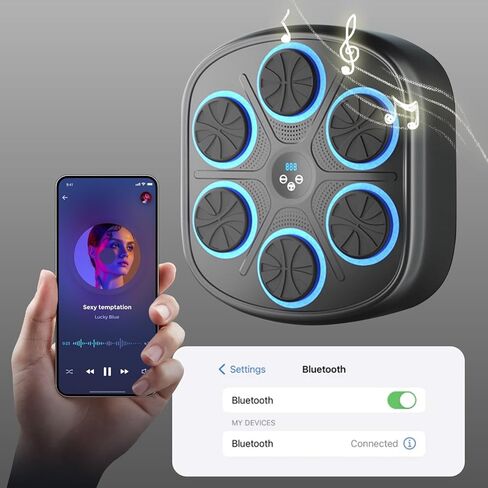 Music Boxing Machine with Boxing Gloves,Wall Mounted, Bluetooth Boxing Training Punching Equipment in Saudi Arabia