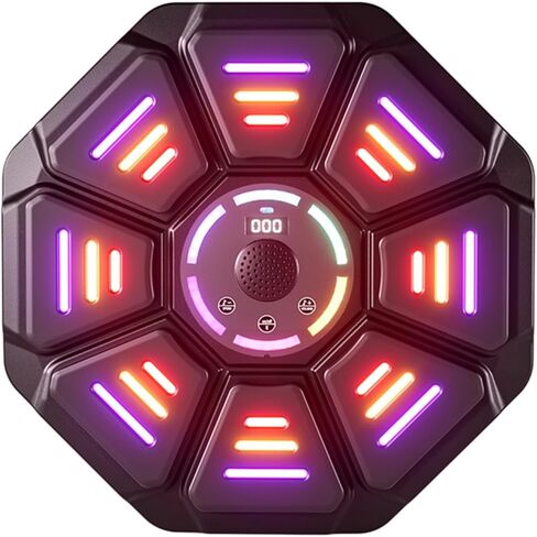 2025 آلة ملاكمة للموسيقى مع قفازات الملاكمة ، آلة اللكم الموسيقية مع مصابيح LED و Bluetooth ، 8 أهداف مع 10 أوضاع و 9 سرعات ، تعقب العدد لكمة ، ملائمة مثبتة على الحائط للبالغين والأطفال in Kuwait