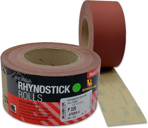 2.75 "لفة ورق الصنفرة PSA-27 Rhynostick 40-Grit Syrd Lond Stonuous Roll ، ورق رملي لزج ذاتي للاصطدام من أجل الأعمال الخشبية ، والسيارات ، والمعادن (أكسيد الألومنيوم) in Kuwait