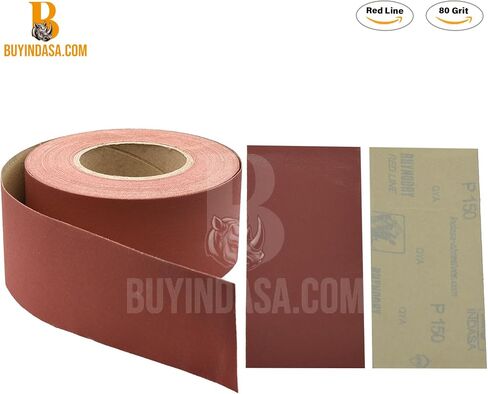 2.75 "لفة ورق الصنفرة PSA-27 Rhynostick 40-Grit Syrd Lond Stonuous Roll ، ورق رملي لزج ذاتي للاصطدام من أجل الأعمال الخشبية ، والسيارات ، والمعادن (أكسيد الألومنيوم) in Kuwait