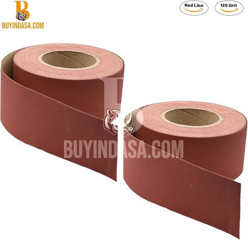 2.75 "لفة ورق الصنفرة PSA-27 Rhynostick 40-Grit Syrd Lond Stonuous Roll ، ورق رملي لزج ذاتي للاصطدام من أجل الأعمال الخشبية ، والسيارات ، والمعادن (أكسيد الألومنيوم) in Kuwait