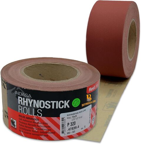2.75 "لفة ورق الصنفرة PSA-27 Rhynostick 40-Grit Syrd Lond Stonuous Roll ، ورق رملي لزج ذاتي للاصطدام من أجل الأعمال الخشبية ، والسيارات ، والمعادن (أكسيد الألومنيوم) in Kuwait