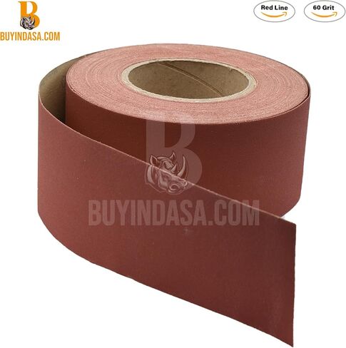 2.75 "لفة ورق الصنفرة PSA-27 Rhynostick 40-Grit Syrd Lond Stonuous Roll ، ورق رملي لزج ذاتي للاصطدام من أجل الأعمال الخشبية ، والسيارات ، والمعادن (أكسيد الألومنيوم) in Kuwait