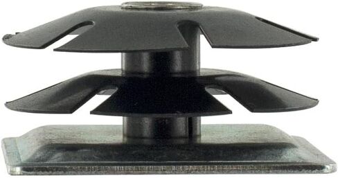 Outwater Industries Double Star Tell -Threads Caster Insert | الصلب المعالجة بالحرارة | يناسب 2 بوصة مربعة 16-18 أنبوب المقياس | الموضوع: 3/8-16 | 4 حزمة in Saudi Arabia
