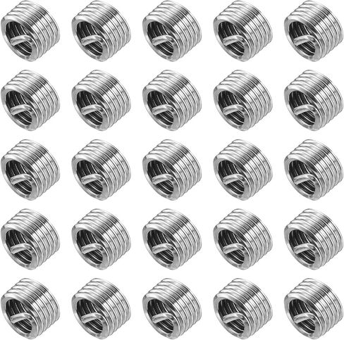 uxcell 40pcs سلاح السلك إدراج M4 x 0.7 1d (4mm) metric 304 الفولاذ المقاوم للصدأ من النوع الحلزوني إصلاح الخيط ملفو in Saudi Arabia
