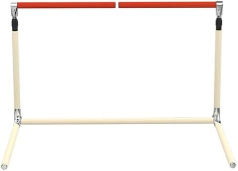 Hurdles for Agility Training, Soccer Agility Training Equipment, 5 Height Adjustable Obstacles, 360° Rotatable, Stainless Steel Material, for Outdoor Workout(Red,L) in Saudi Arabia