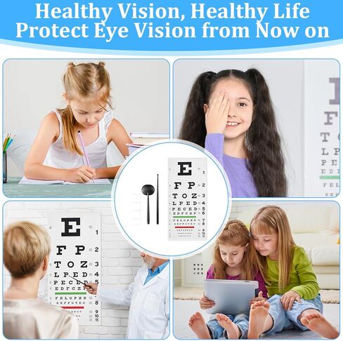 Snellen Eye Chart Wall Chart مخططات فحص العين لفحص العيون مع إصلاح عيون الملصقات in Kuwait
