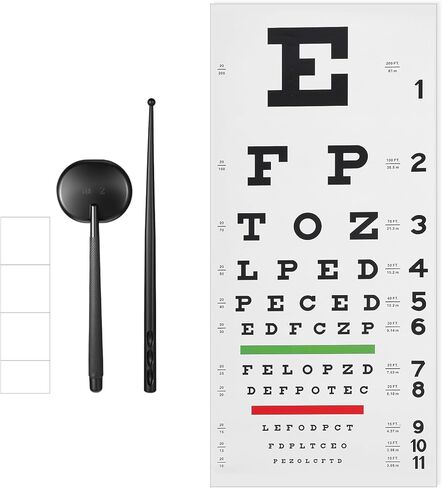 Snellen Eye Chart Wall Chart مخططات فحص العين لفحص العيون مع إصلاح عيون الملصقات in Kuwait