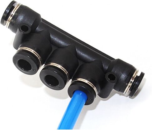5 Way Pneumatic Quick Coupling PK Multiple Pneumatic Connector Plastic Fittings PK-4 PK-6 PK-8 5Pcs(PK4) in Kuwait