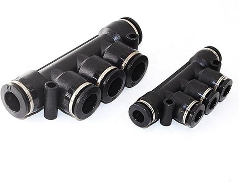 5 Way Pneumatic Quick Coupling PK Multiple Pneumatic Connector Plastic Fittings PK-4 PK-6 PK-8 5Pcs(PK4) in Kuwait