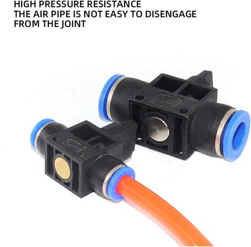 Pneumatic Connection One Touch Straight Quick Connector Hand Valve Pneumatic Connectors 5Pcs(HVFF12) in Kuwait