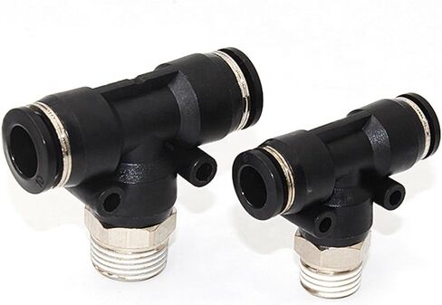 ذكور الخيط T نوع TEE TEE ONE TOUCH ELBOW TUBE PATTES in لتوصيل التجهيزات الهوائية PL 5pcs (PB8-3/8) in Saudi Arabia
