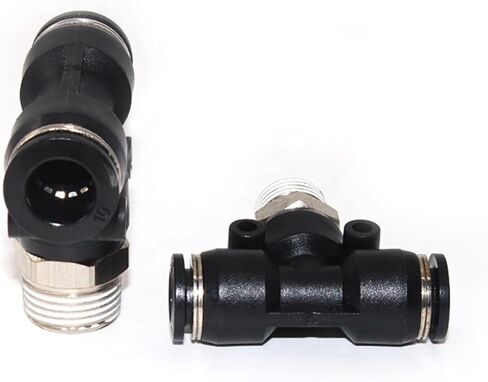 ذكور الخيط T نوع TEE TEE ONE TOUCH ELBOW TUBE PATTES in لتوصيل التجهيزات الهوائية PL 5pcs (PB8-3/8) in Saudi Arabia