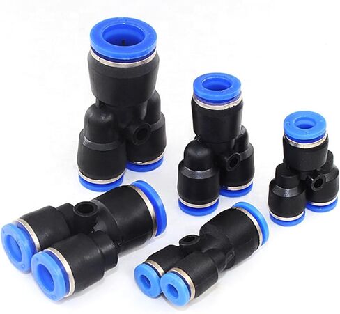 Pneumatic Fitting Air Hose Connector BSPT NPT Thread Quick Push In Air Pipe Connector 2Pcs(PCF Female intubation) in Saudi Arabia