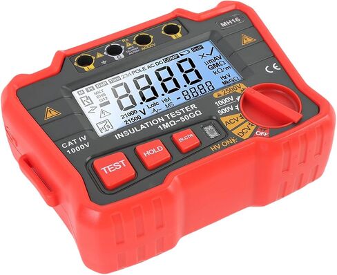 Sanpyl Digital عزل العزل المقاوم اختبار الجهد العالي megohmmeter 2500V لمحرك المحولات ، مناسبة للمعدات الكهربائية in Saudi Arabia
