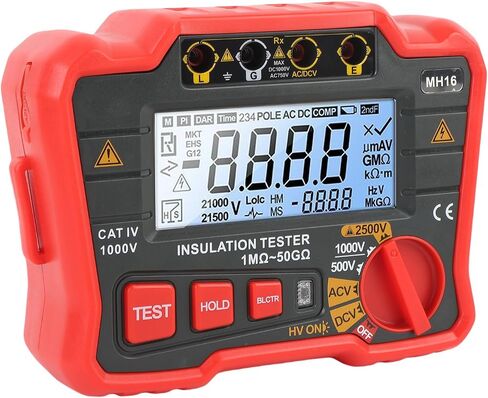 اختبار مقاوم العزل الرقمي عالي الدقة megohmmeter 2500V اختبار المقاوم الجهد العالي لمحرك المحولات in Saudi Arabia